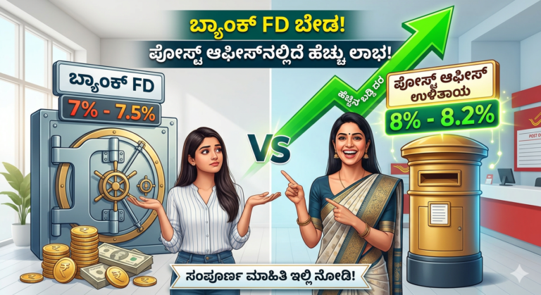 ಬ್ಯಾಂಕ್ FD vs ಪೋಸ್ಟ್ ಆಫೀಸ್‌